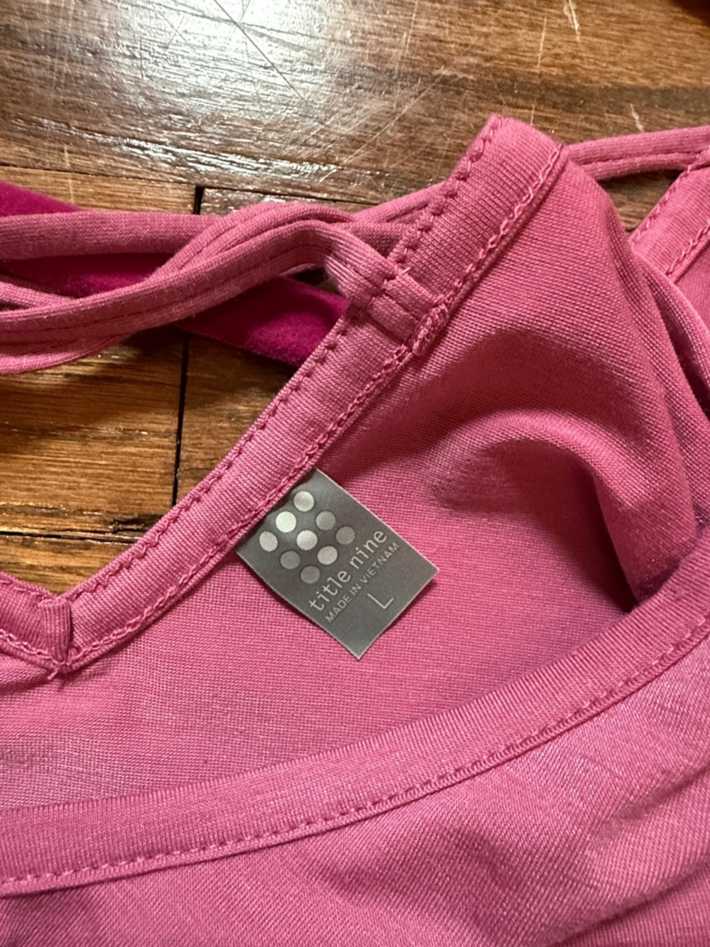 Title Nine Mauve Crisscross Back Tank - Picture 4 of 9